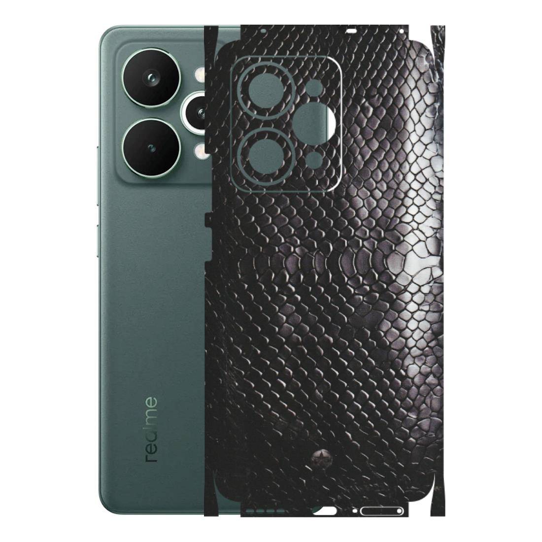 Realme Phone Skins (All Models) - Black Snack Leather - Matte Finish (M-147) Realme 15 Pro 5G