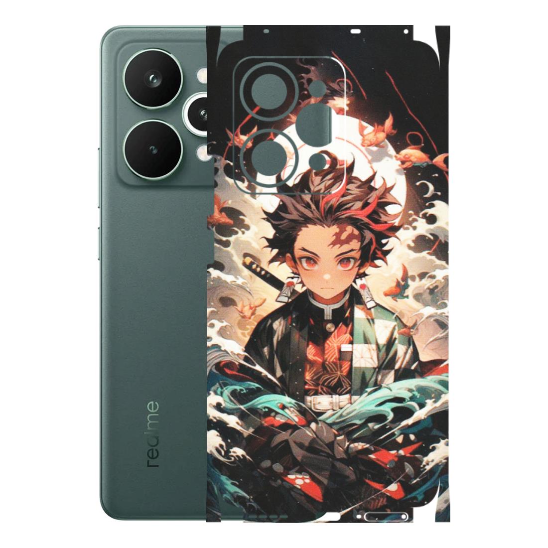 Realme Phone Skins (All Models) - Tanjiro Demon Slayer Anime - Matte Finish (M-158) Realme 15 Pro 5G