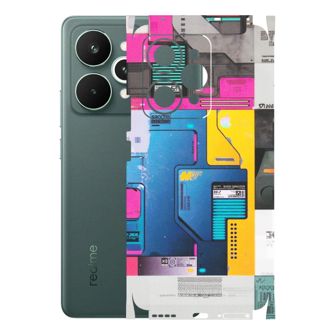 Realme Phone Skins (All Models) - Colourfull Motherboard Internals - Matte Finish (M-55) Realme 15 Pro 5G