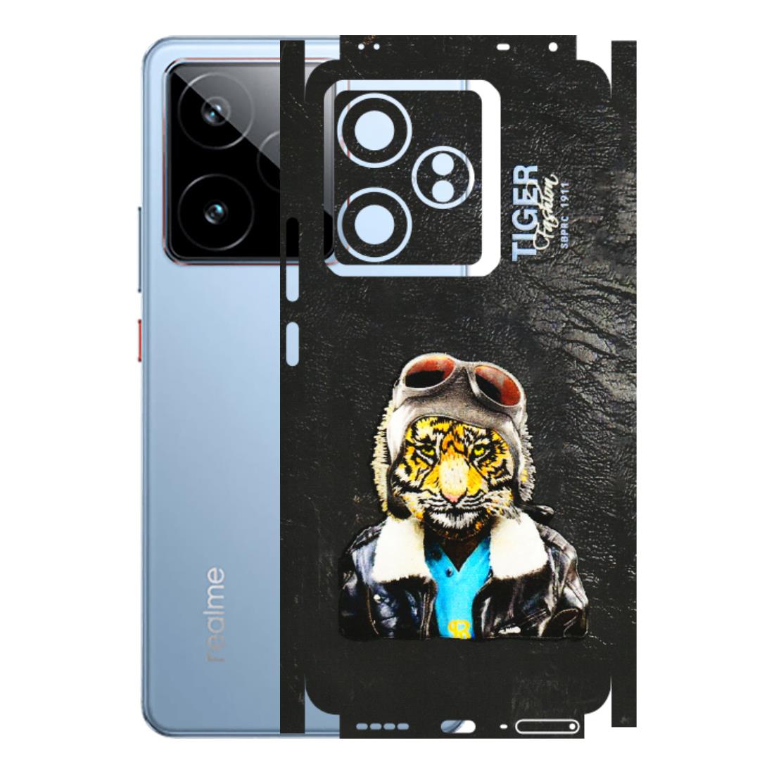 Realme Phone Skins (All Models) - Rider Tiger - 3D Embossed Finish (L-113) Realme GT7 5G