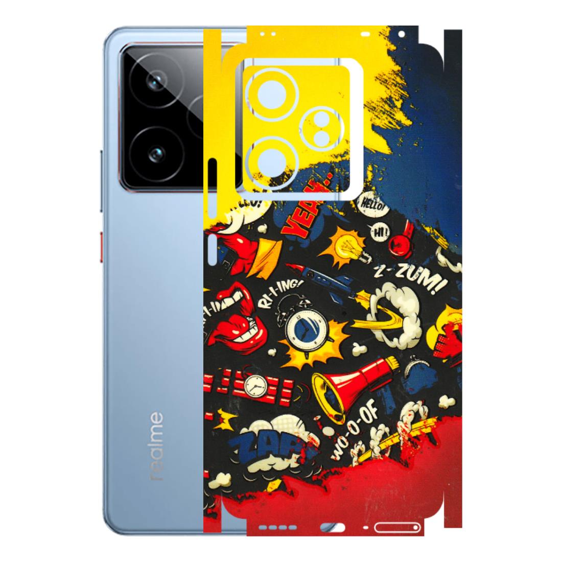 Realme Phone Skins (All Models) - Pacific Doodle Art - 3D Embossed Finish (L-120) Realme GT7 5G