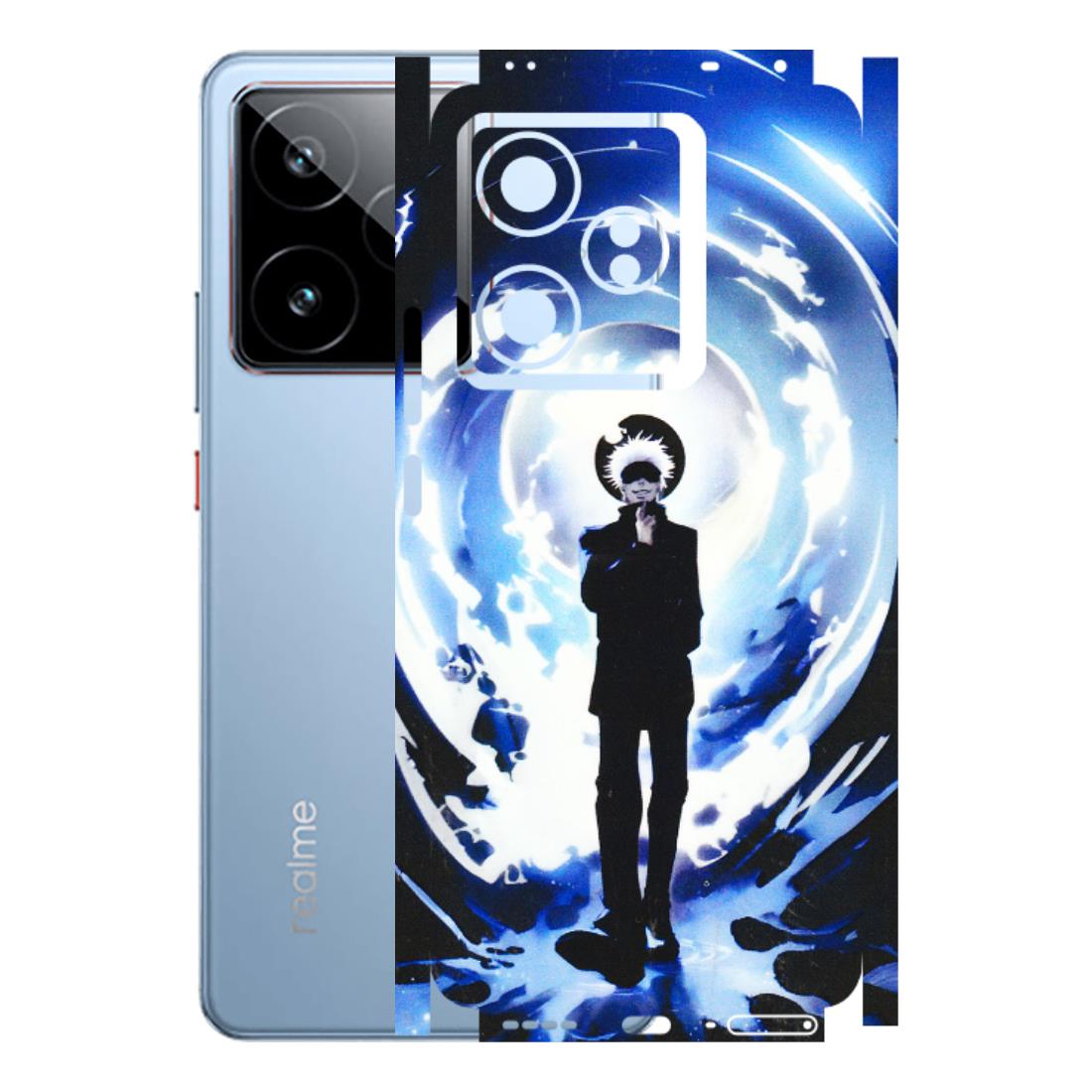 Realme Phone Skins (All Models) - Satoru Gojo Dark Blue - 3D Embossed Finish (L-235) Realme GT7 5G