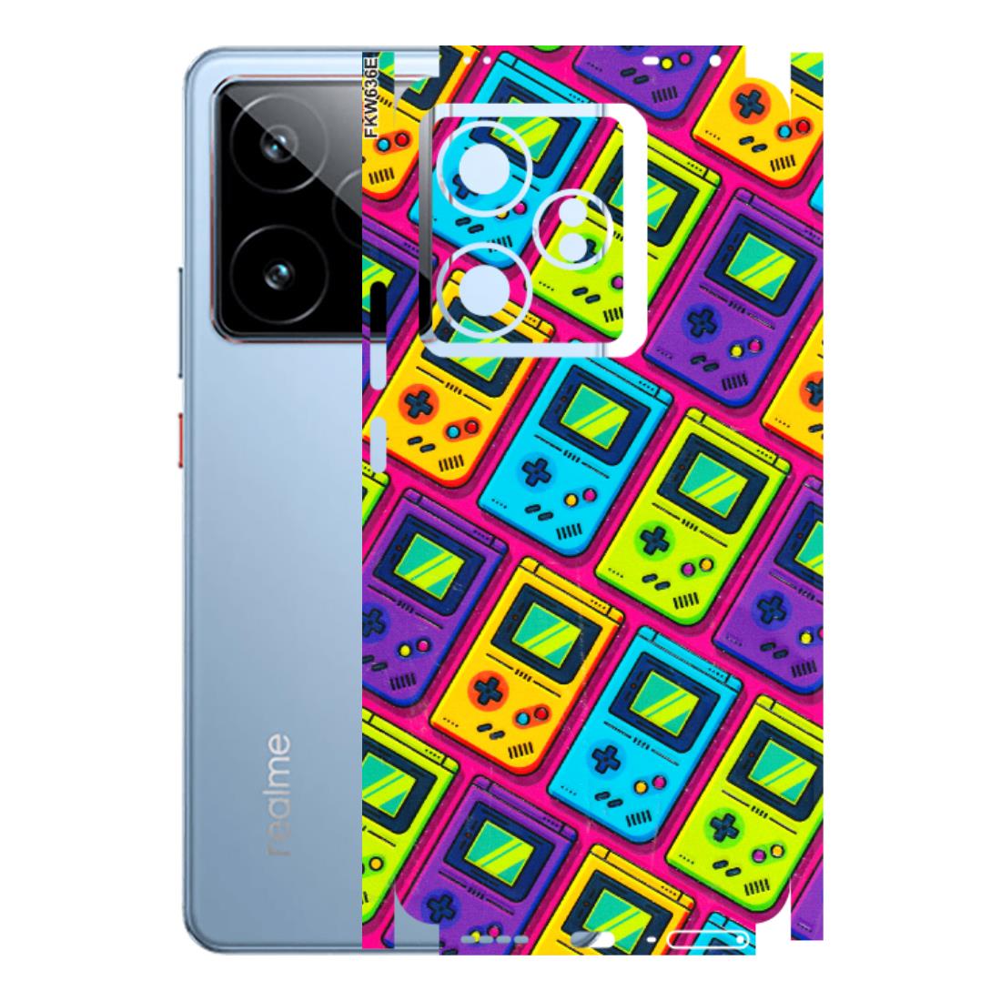 Realme Phone Skins (All Models) - Gameboy Colourful - 3D Embossed Finish (L-266) Realme GT7 5G