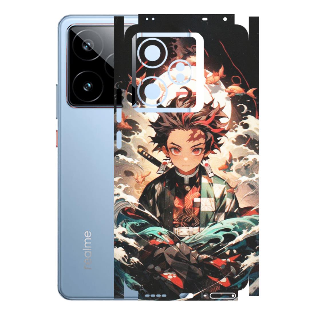 Realme Phone Skins (All Models) - Tanjiro Demon Slayer Anime - Matte Finish (M-158) Realme GT7 5G