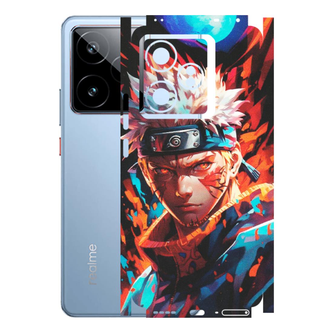 Realme Phone Skins (All Models) - Anime Ferocious Character - Matte Finish (M-44) Realme GT7 5G