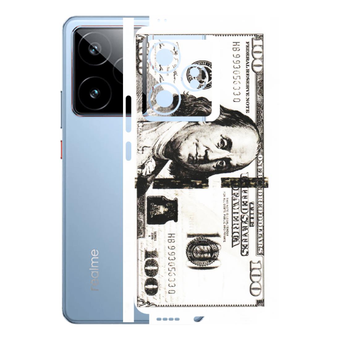 Realme Phone Skins (All Models) - 100 Dollar Currency - Transparent Finish (T-01) Realme GT7 5G