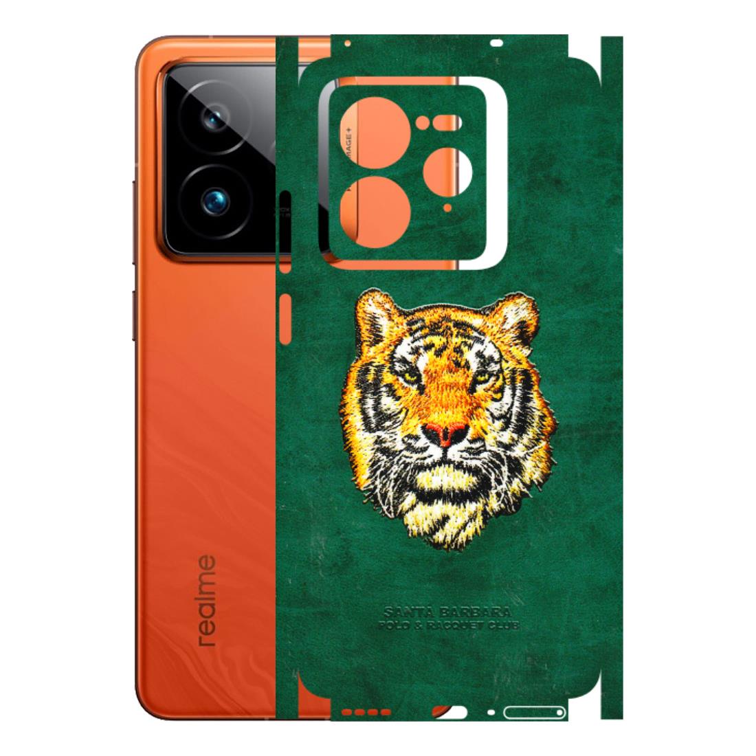 Realme Phone Skins (All Models) - Leather Feel Tiger - 3D Embossed Finish (L-111) Realme GT7 Pro 5G
