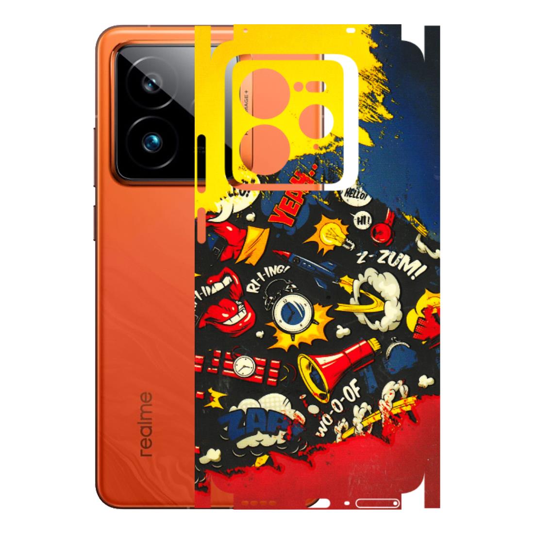Realme Phone Skins (All Models) - Pacific Doodle Art - 3D Embossed Finish (L-120) Realme GT7 Pro 5G
