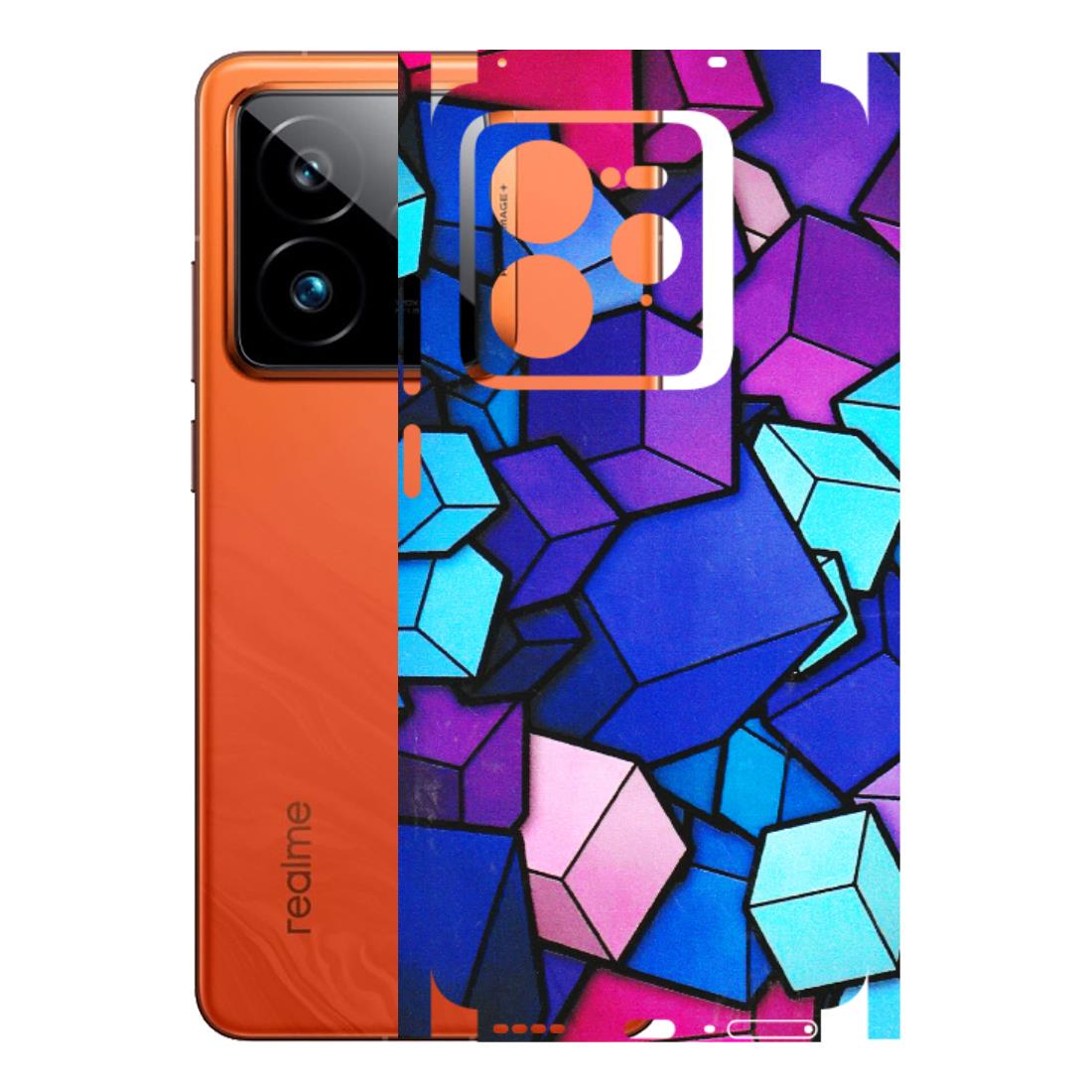 Realme Phone Skins (All Models) - Cube Doodle - 3D Embossed Finish (L-141) Realme GT7 Pro 5G