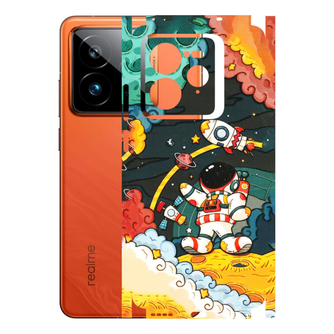 Realme Phone Skins (All Models) - Astronauts & Spaceship - 3D Embossed Finish (L-145) Realme GT7 Pro 5G