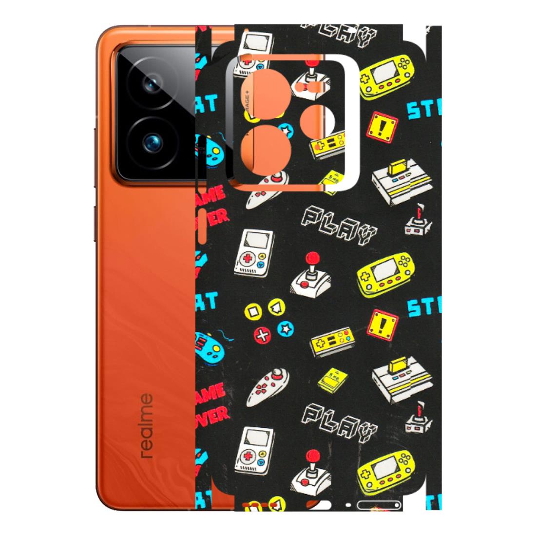 Realme Phone Skins (All Models) - Gaming Doodles - 3D Embossed Finish (L-224) Realme GT7 Pro 5G
