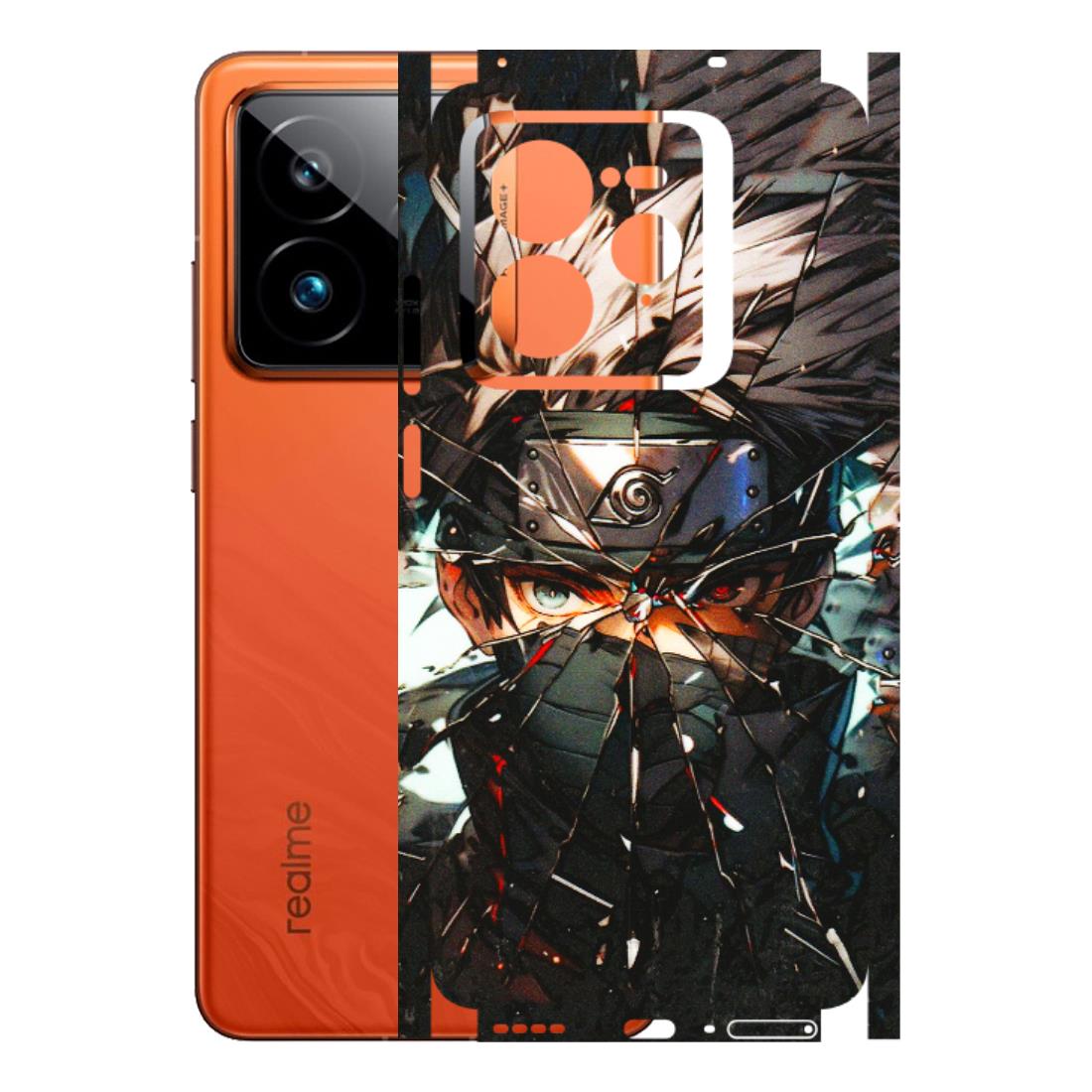 Realme Phone Skins (All Models) - Kakashi Shattered Glass Effect - 3D Embossed Finish (L-237) Realme GT7 Pro 5G