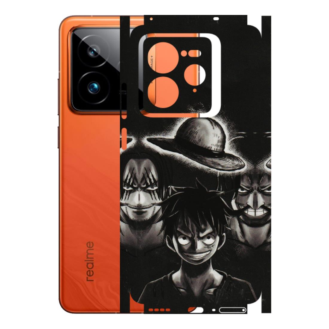 Realme Phone Skins (All Models) - Black Luffy Hat - 3D Embossed Finish (L-57) Realme GT7 Pro 5G