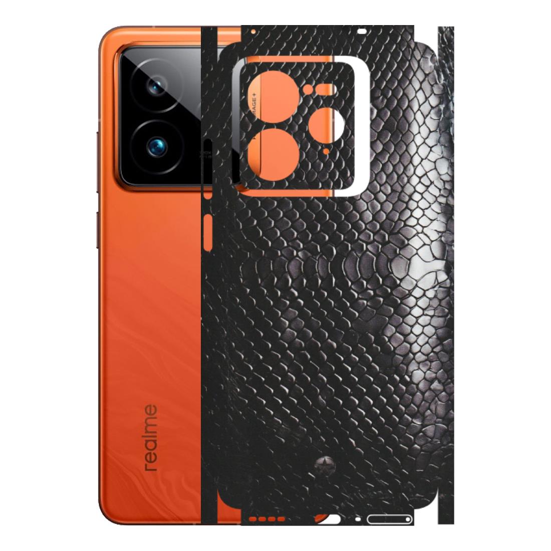 Realme Phone Skins (All Models) - Black Snack Leather - Matte Finish (M-147) Realme GT7 Pro 5G
