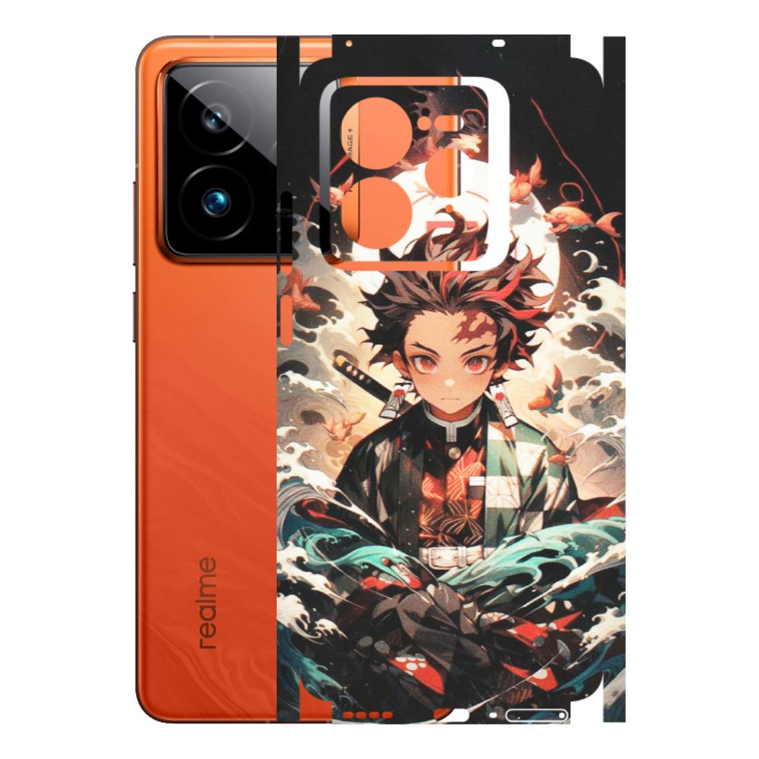 Realme Phone Skins (All Models) - Tanjiro Demon Slayer Anime - Matte Finish (M-158) Realme GT7 Pro 5G