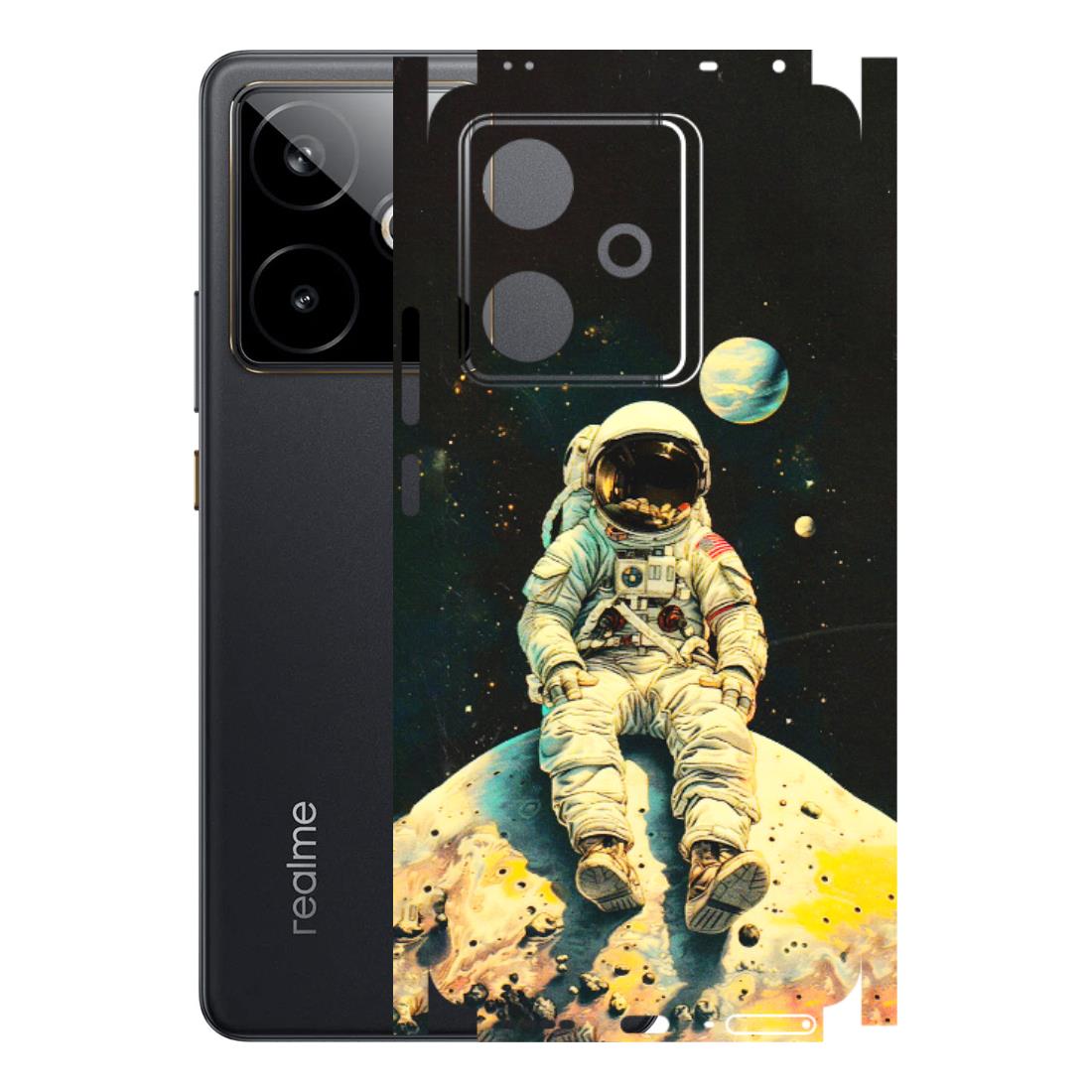 Realme Phone Skins (All Models) - Astronaut in Space - 3D Embossed Finish (L-16) Realme GT 7T 5G
