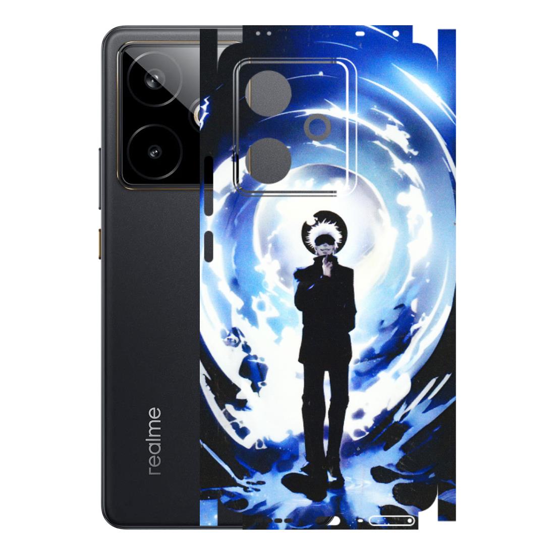 Realme Phone Skins (All Models) - Satoru Gojo Dark Blue - 3D Embossed Finish (L-235) Realme GT 7T 5G