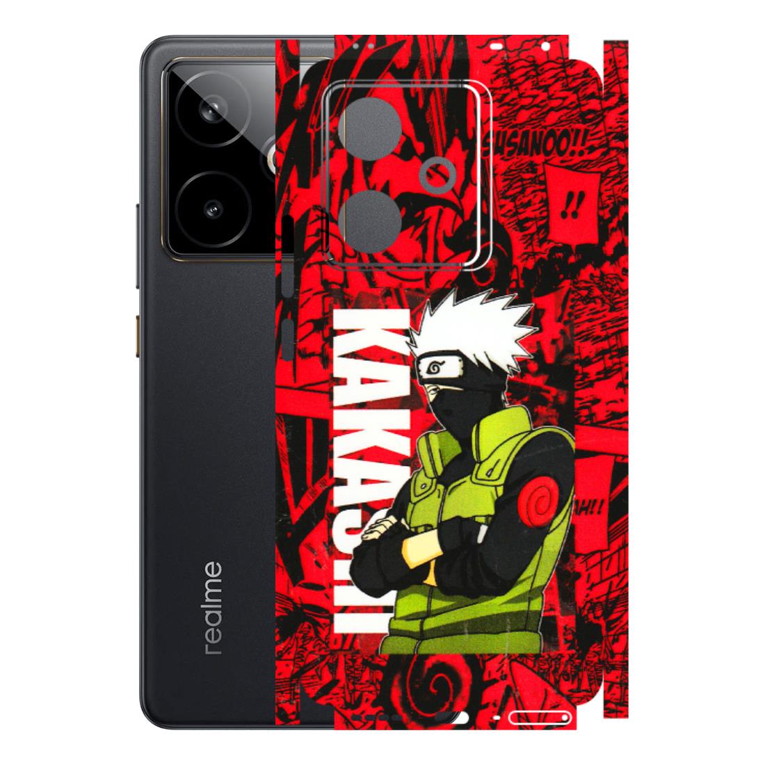 Realme Phone Skins (All Models) - Kakashi Red Anime - 3D Embossed Finish (L-251) Realme GT 7T 5G