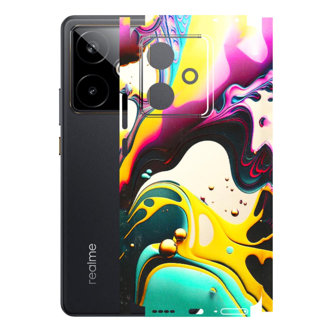 Realme Phone Skins (All Models) - Multicolor Abstract pattern - 3D Embossed Finish (L-254) Realme GT 7T 5G