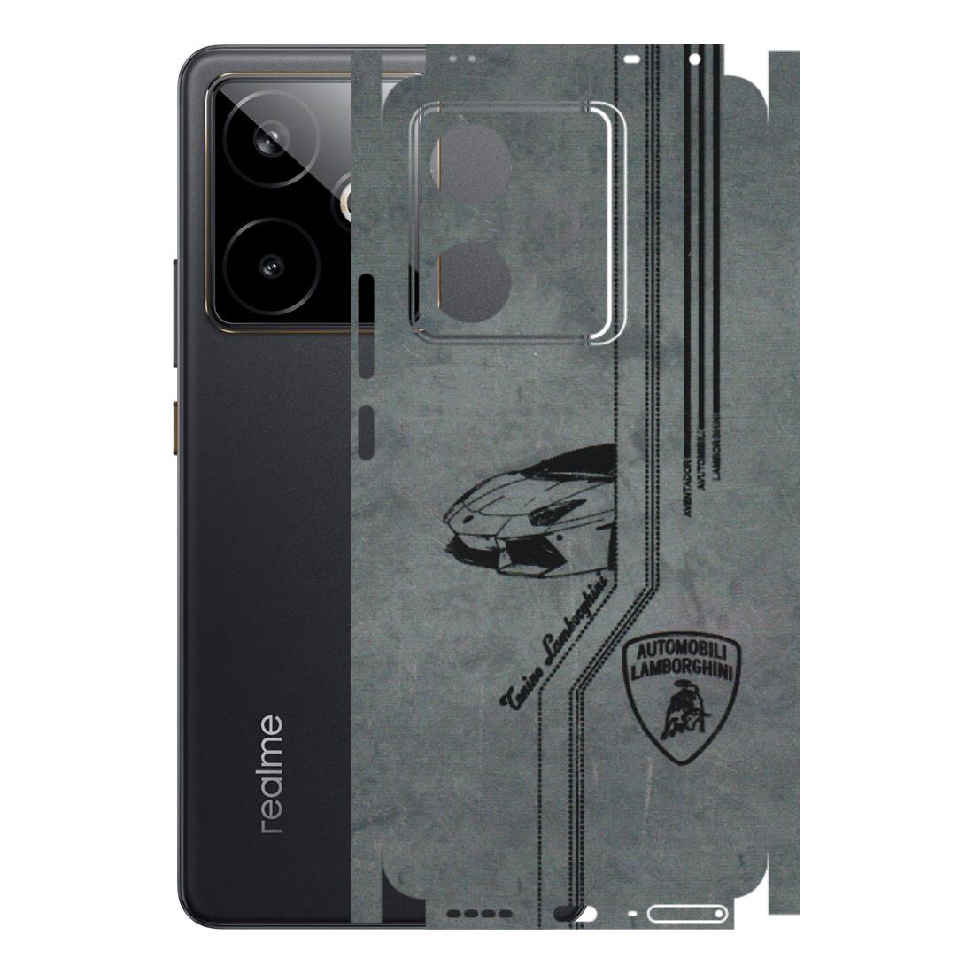 Realme Phone Skins (All Models) - New Lamborgini Aventador - 3D Embossed Finish (L-321) Realme GT 7T 5G