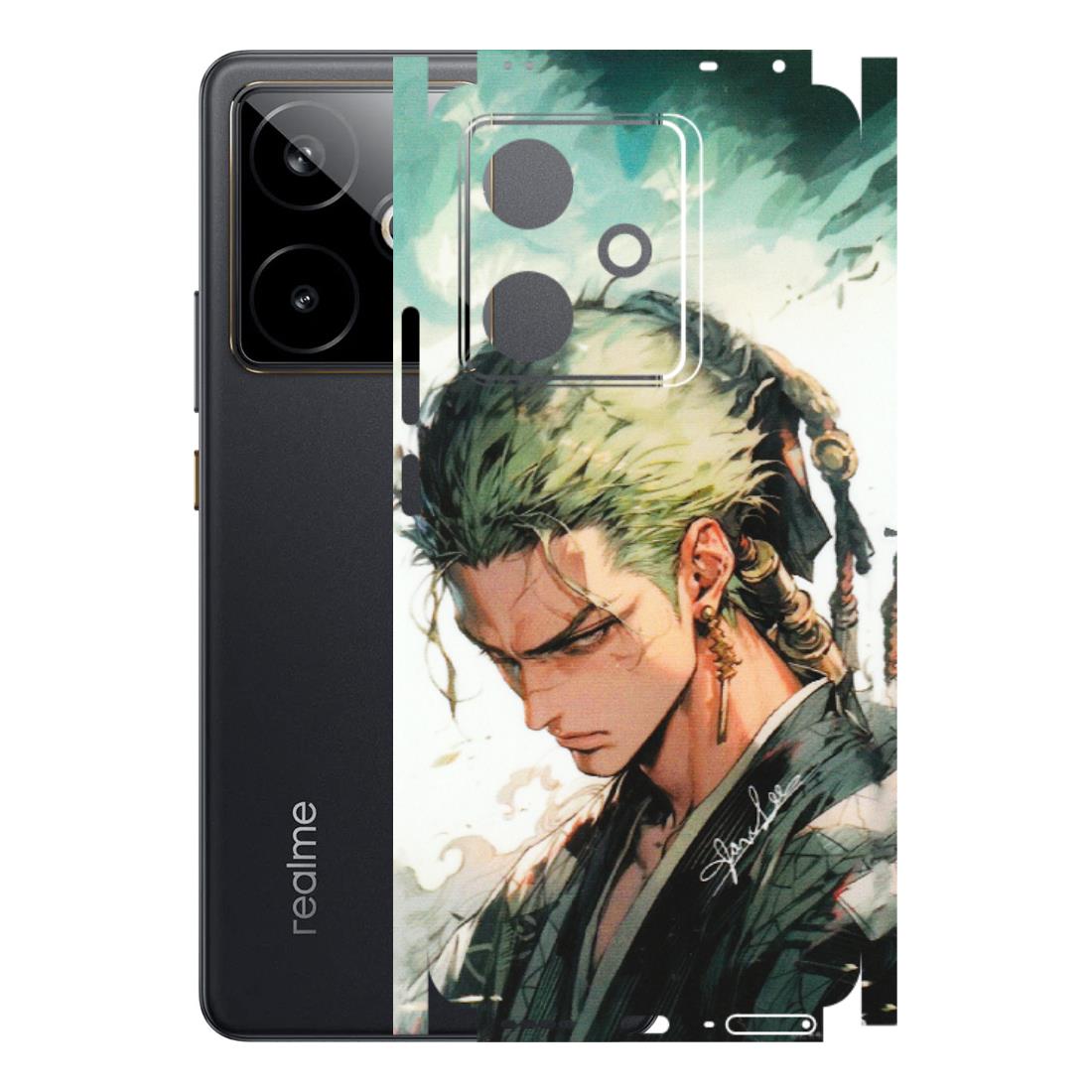 Realme Phone Skins (All Models) - New Roronoa Zoro One Picece Anime - Matte Finish (M-140) Realme GT 7T 5G