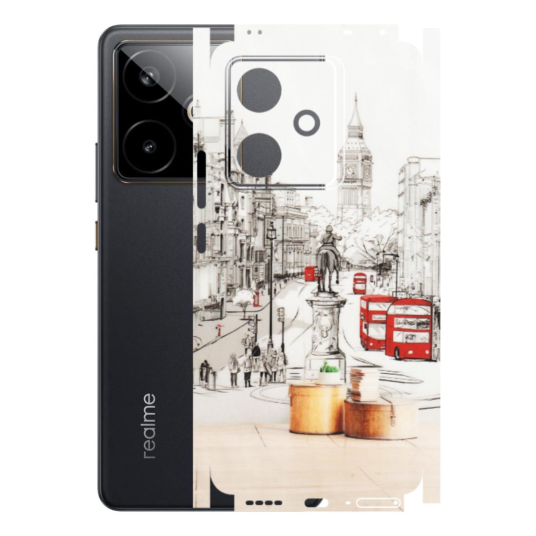 Realme Phone Skins (All Models) - London Street - Transparent Finish (T-02) Realme GT 7T 5G