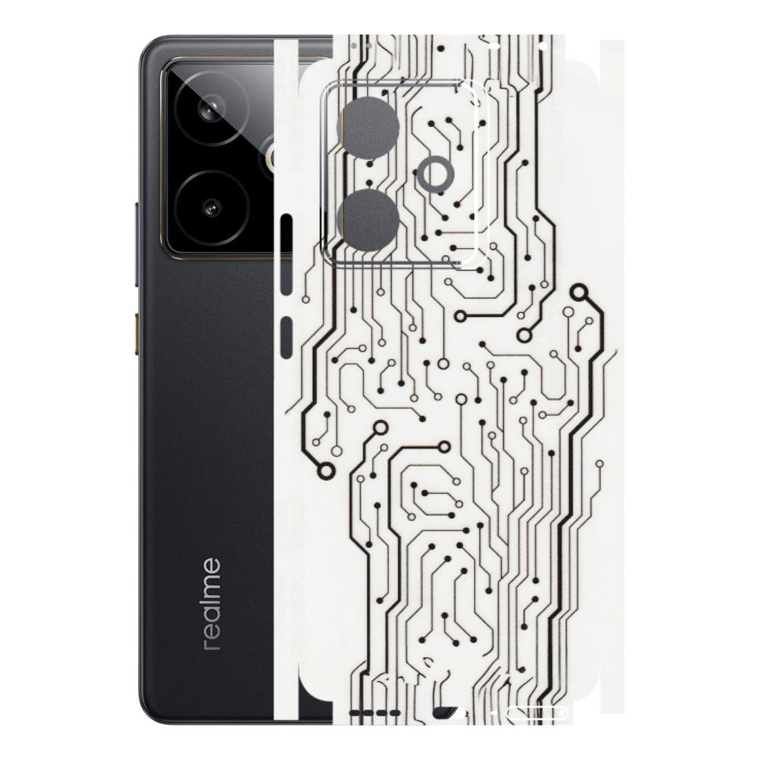 Realme Phone Skins (All Models) - Tech Circuits - Transparent Finish (T-03) Realme GT 7T 5G