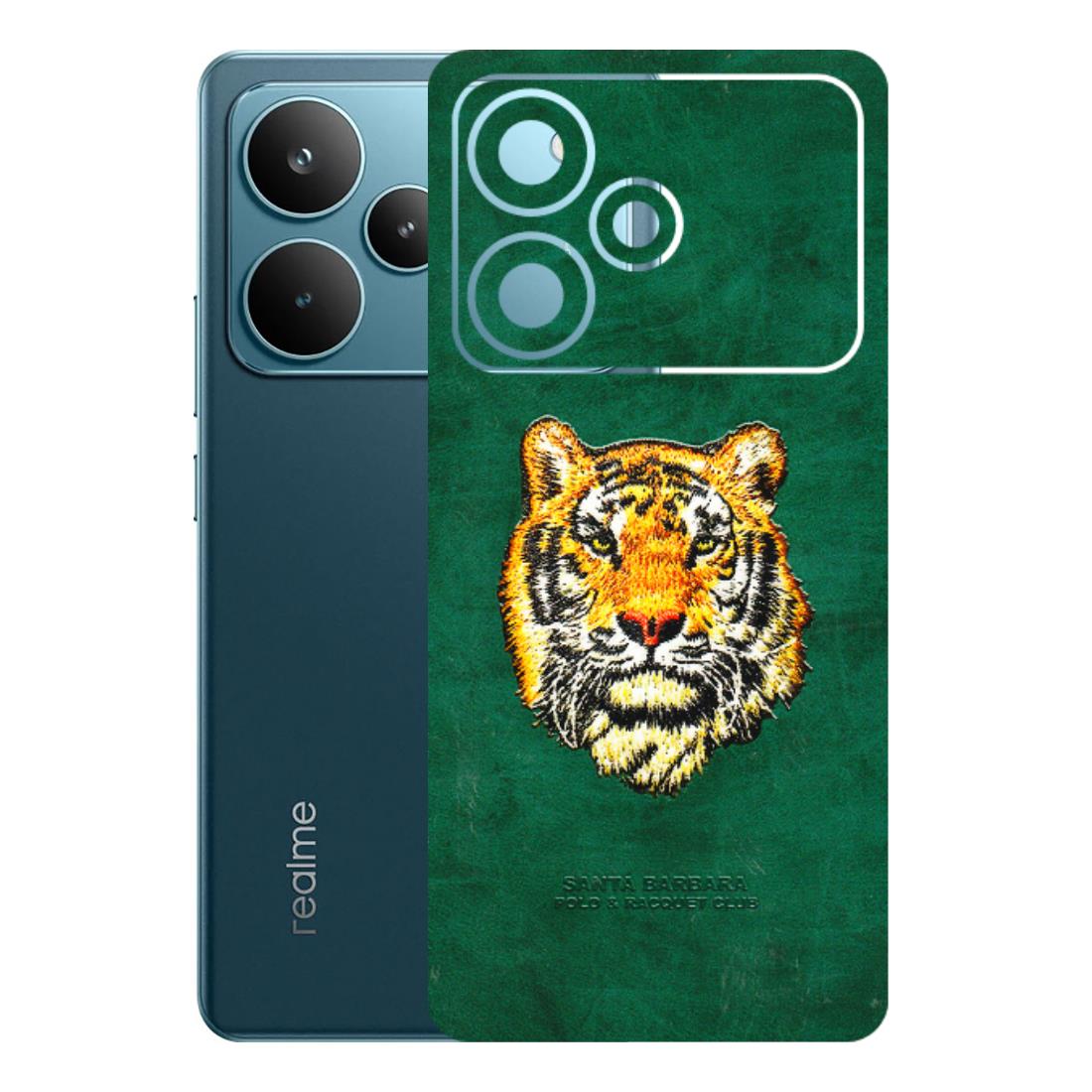 Realme Phone Skins (All Models) - Leather Feel Tiger - 3D Embossed Finish (L-111) Realme P4 Pro 5G