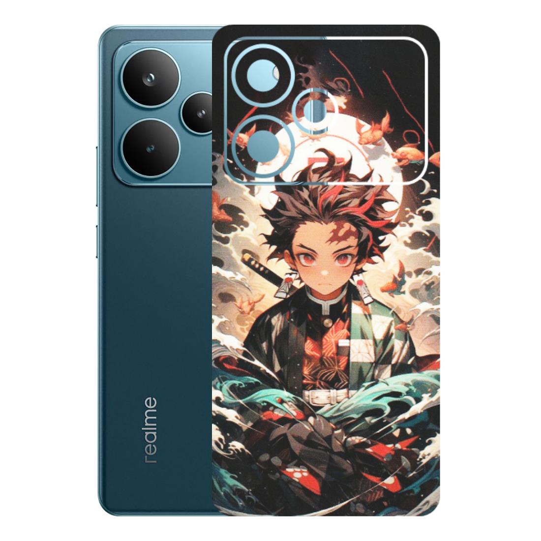 Realme Phone Skins (All Models) - Tanjiro Demon Slayer Anime - Matte Finish (M-158) Realme P4 Pro 5G