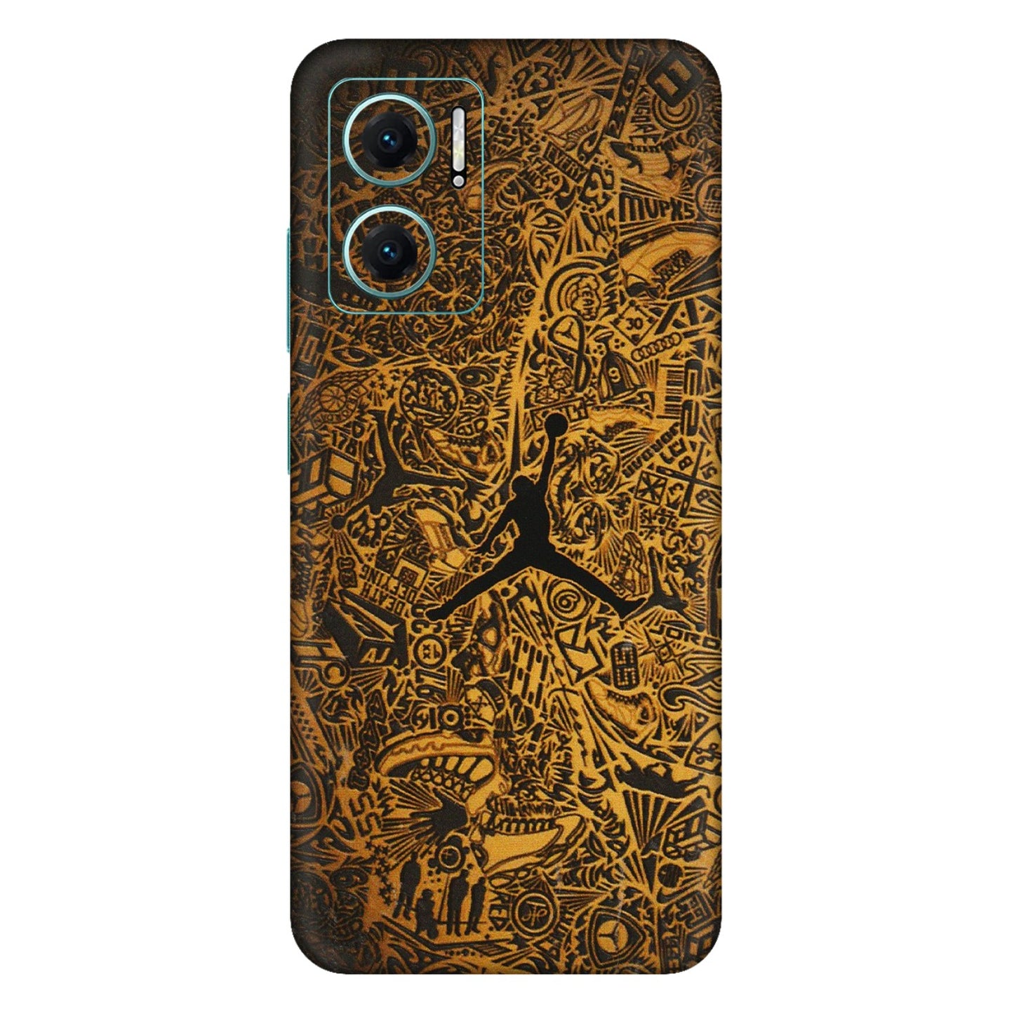 Xiaomi Redmi Phone Skins (All Models) - Premium Gold Basketball Player - 3D Embossed Finish (L-236) Mi 10 5G
