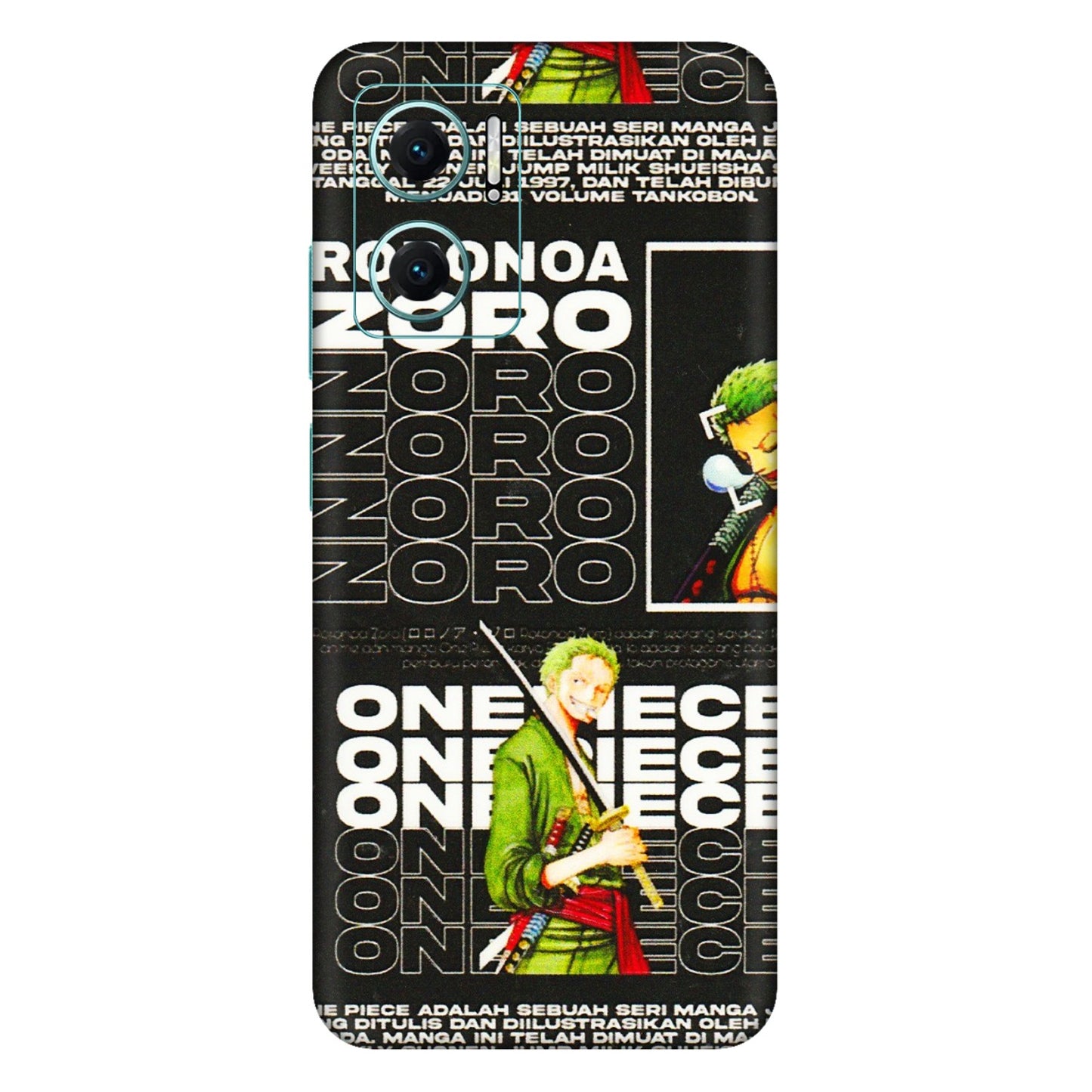 Xiaomi Redmi Phone Skins (All Models) - One Piece Zoro - 3D Embossed Finish (L-250) Mi 10 5G