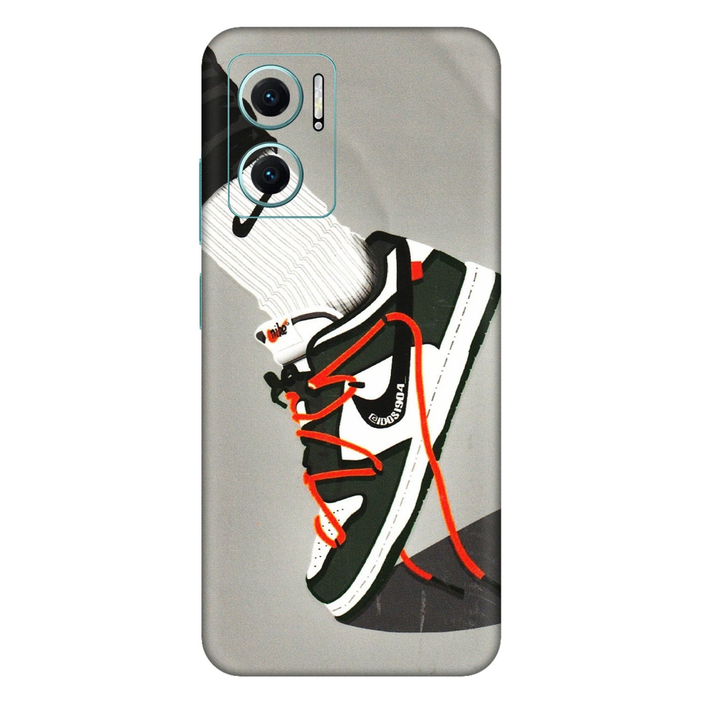 Xiaomi Redmi Phone Skins (All Models) - New Grey Sneaker - 3D Embossed Finish (L-261) Mi 10 5G