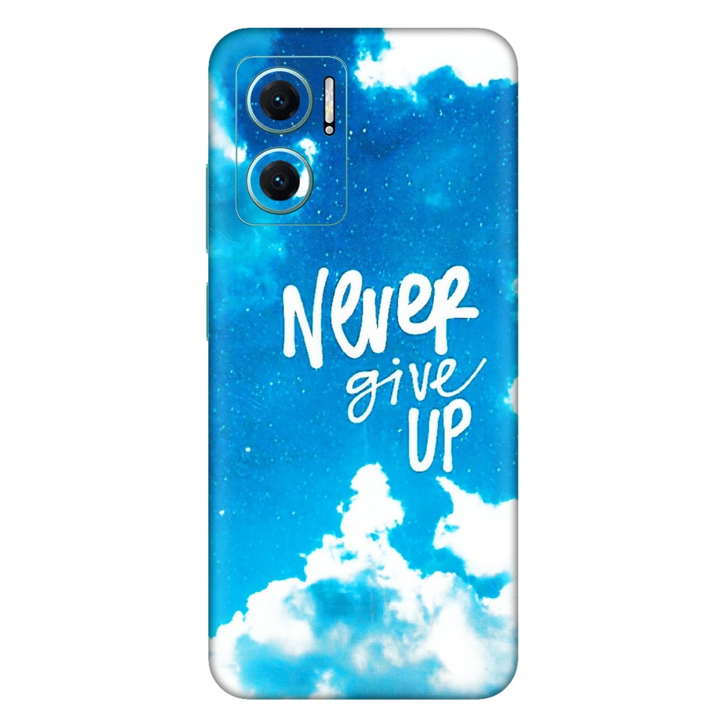 Xiaomi Redmi Phone Skins (All Models) - Never Give Up - 3D Embossed Finish (L-279) Mi 10 5G