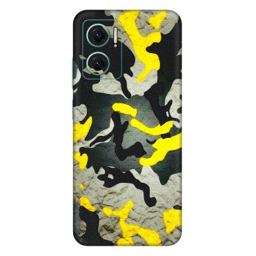 Xiaomi Redmi Phone Skins (All Models) - Yellow Camouflage - 3D Embossed Finish (L-61) Mi 10 5G