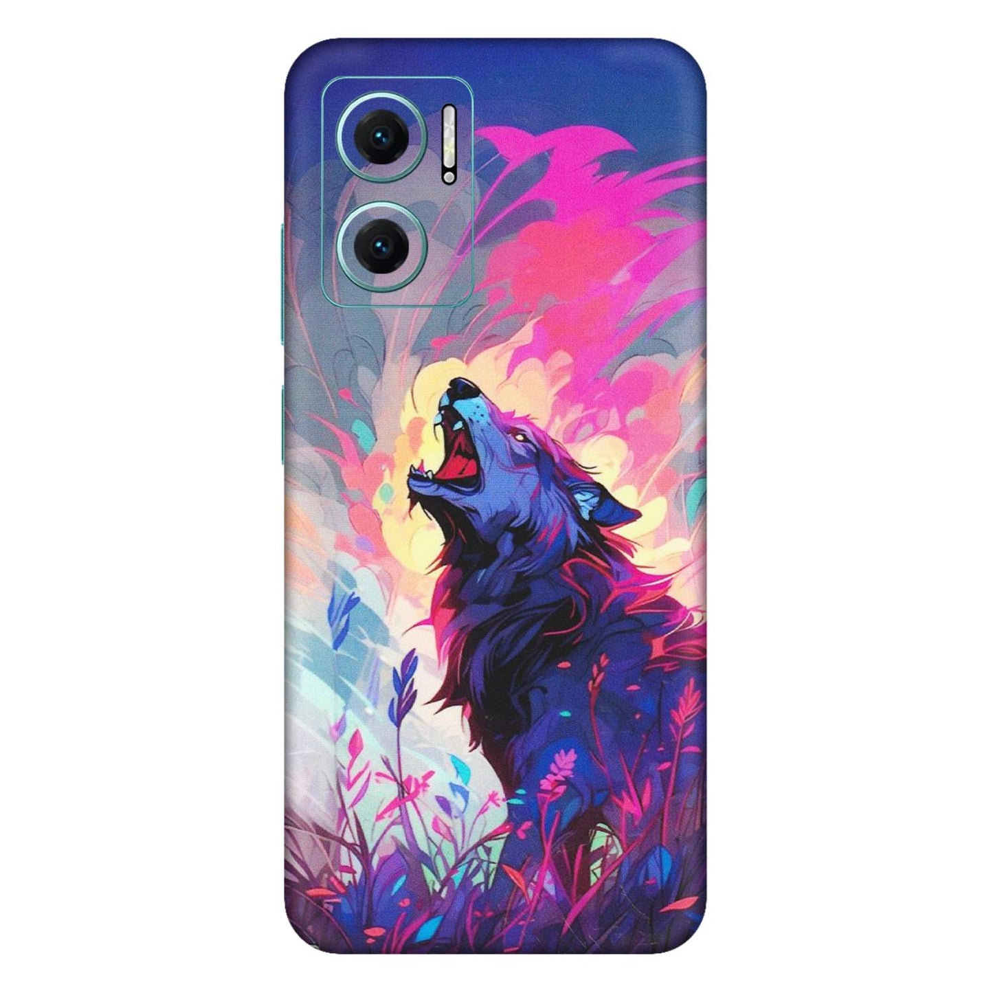 Xiaomi Redmi Phone Skins (All Models) - New Wild Wolf Abstract - Matte Finish (M-125) Mi 10 5G