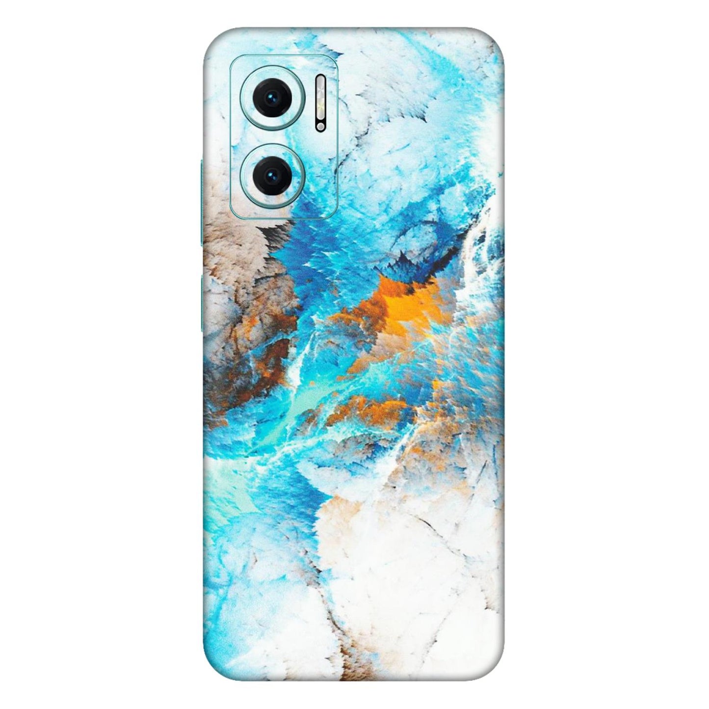 Xiaomi Redmi Phone Skins (All Models) - Blue Waves Abstract - Matte Finish (M-19) Mi 10 5G