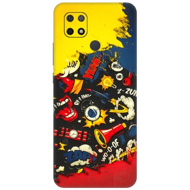 Xiaomi Redmi Phone Skins (All Models) - Pacific Doodle Art - 3D Embossed Finish (L-120) Redmi 10