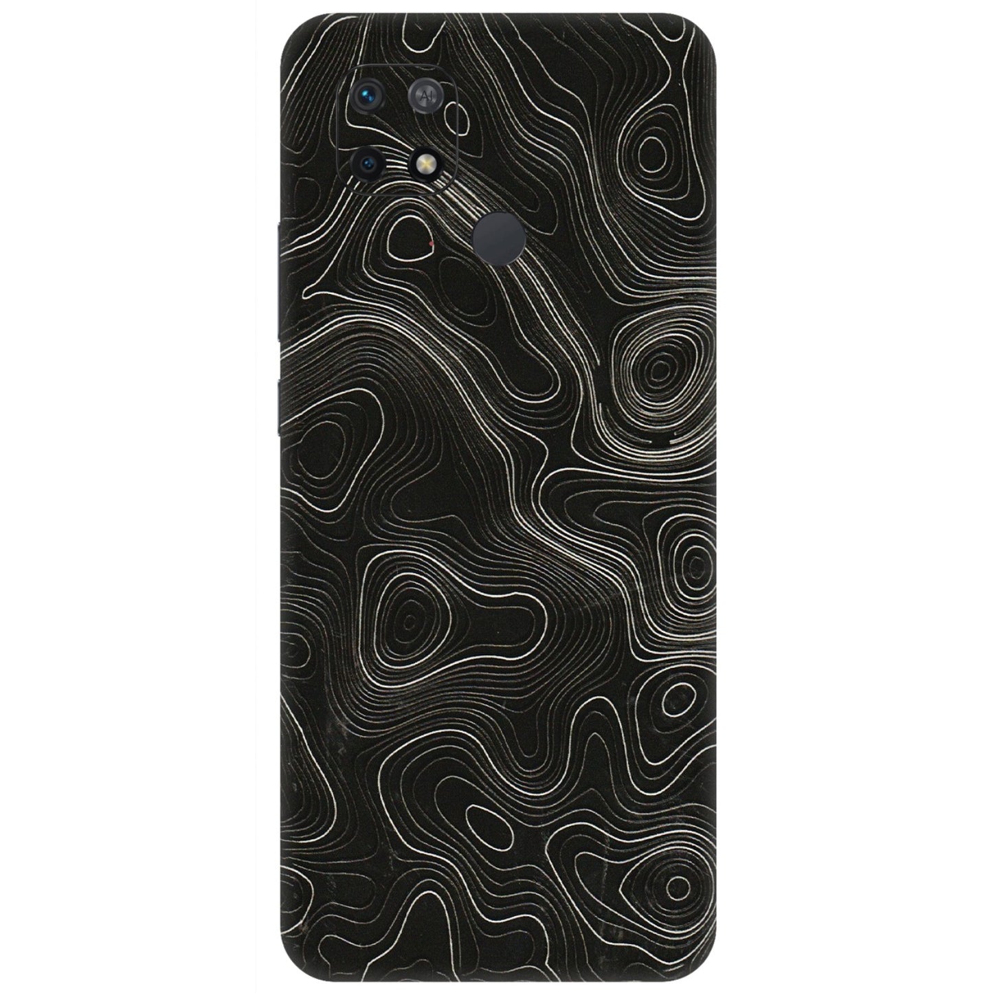 Xiaomi Redmi Phone Skins (All Models) - Black Swirl - 3D Embossed Finish (L-196) Redmi 10