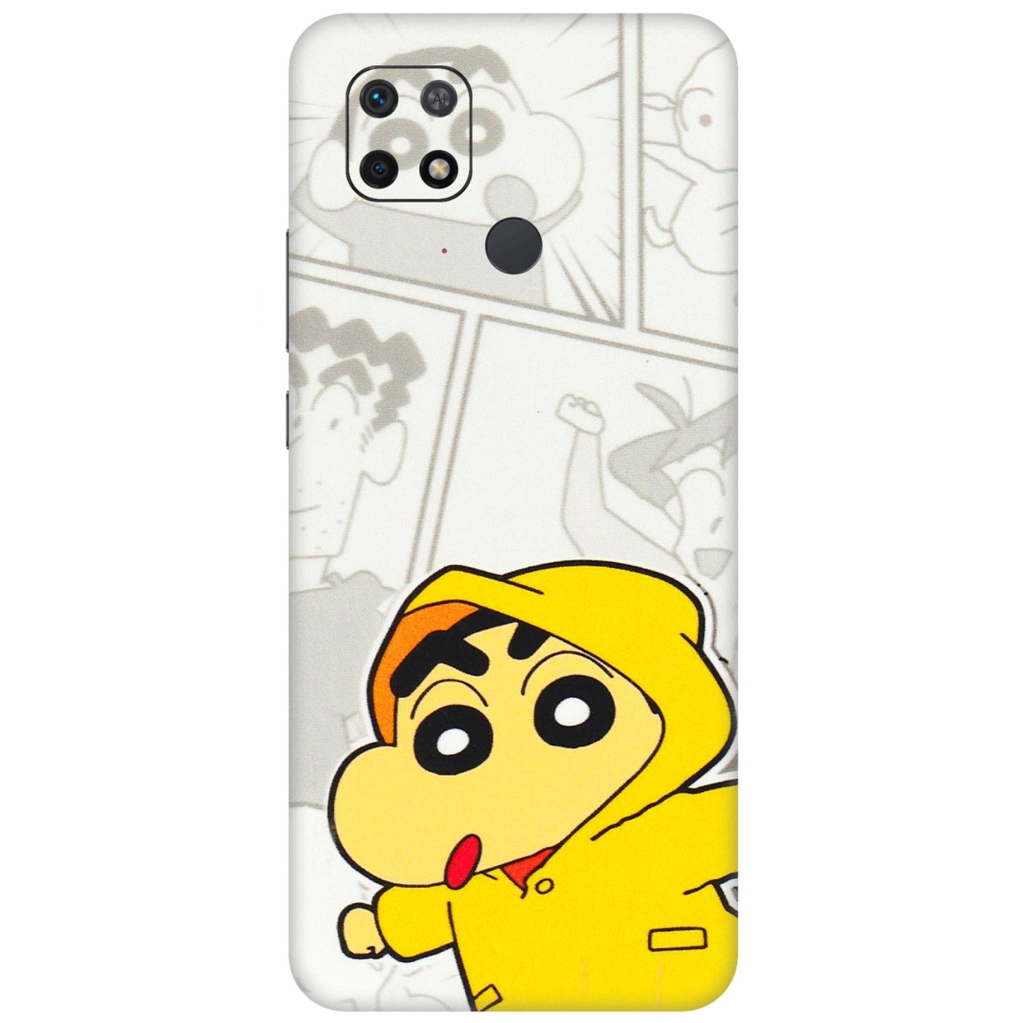Xiaomi Redmi Phone Skins (All Models) - Yellow Shinchan Comic - 3D Embossed Finish (L-246) Redmi 10