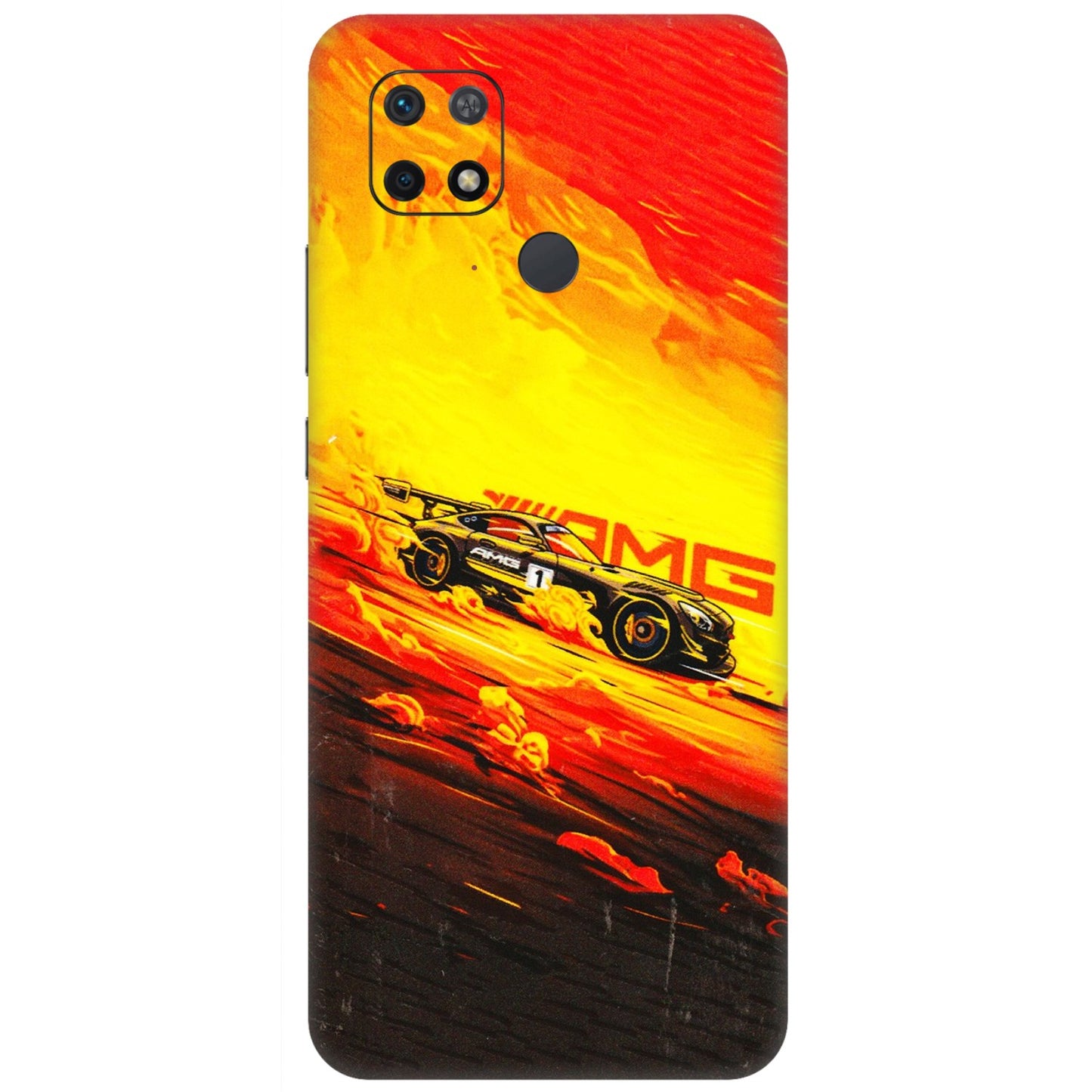 Xiaomi Redmi Phone Skins (All Models) - AMG Car Speed Cover - 3D Embossed Finish (L-256) Redmi 10