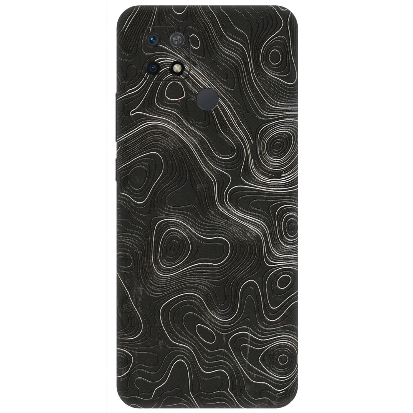 Xiaomi Redmi Phone Skins (All Models) - Abstract White Line Map - 3D Embossed Finish (L-269) Redmi 10