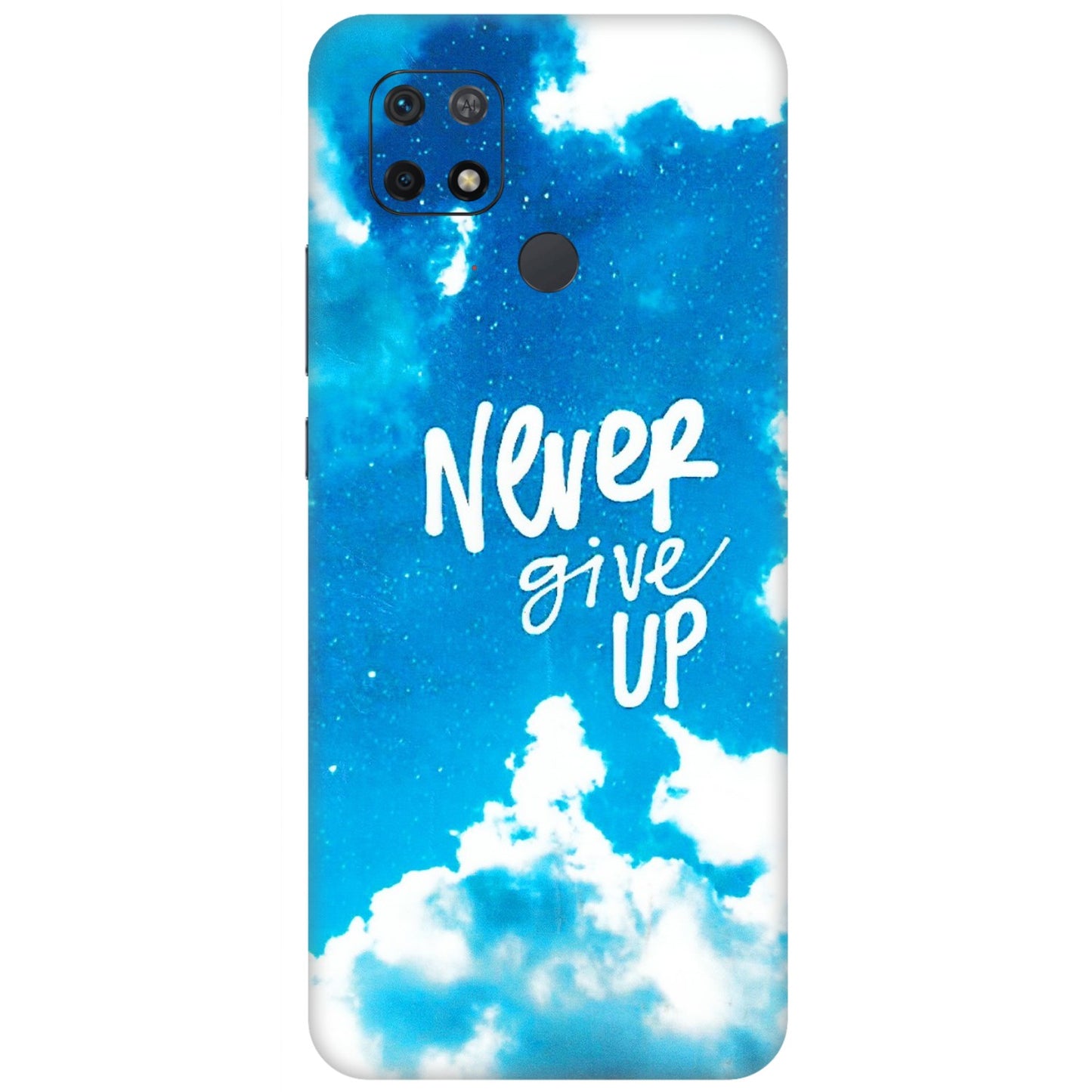 Xiaomi Redmi Phone Skins (All Models) - Never Give Up - 3D Embossed Finish (L-279) Redmi 10