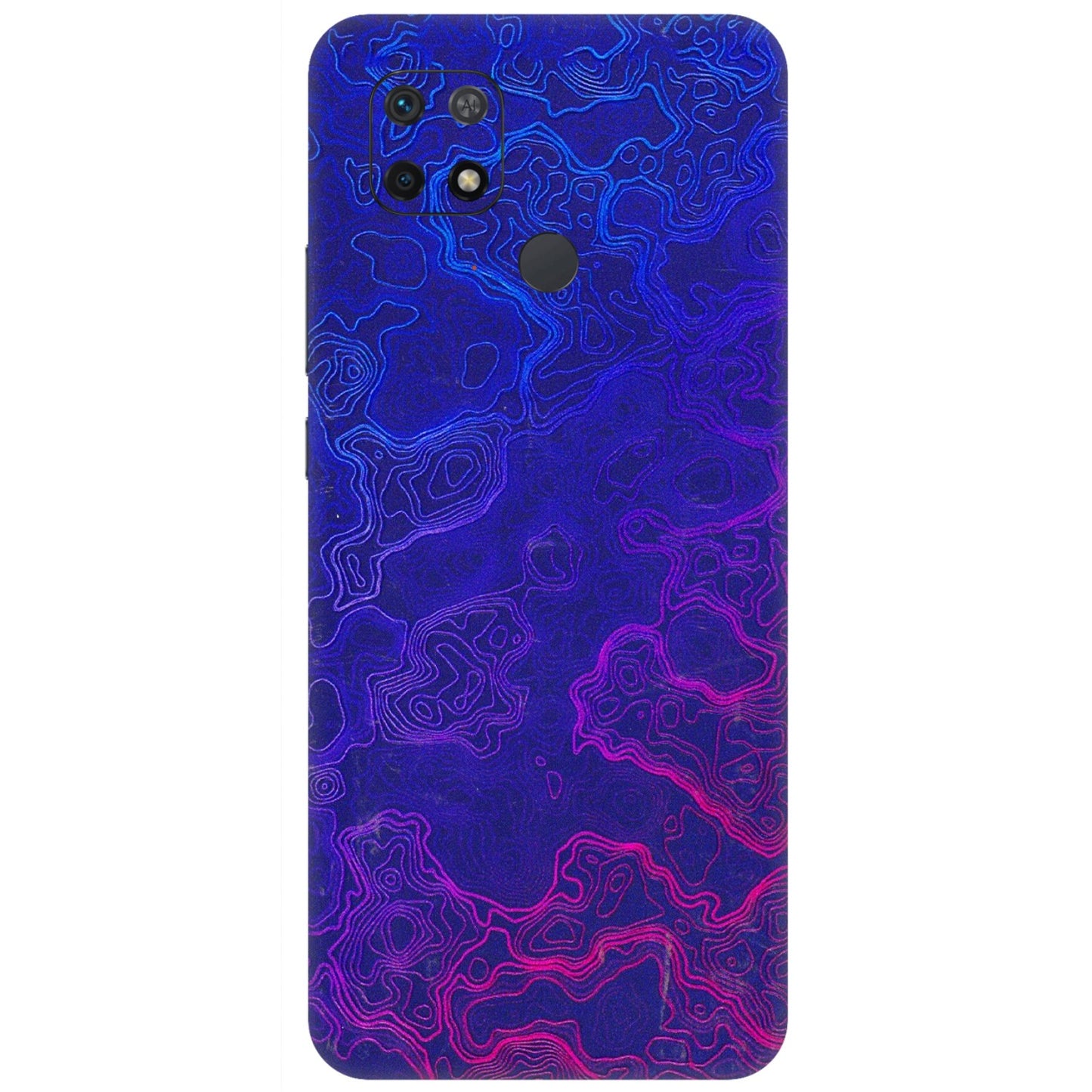 Xiaomi Redmi Phone Skins (All Models) - Purple Ripples Swirl - 3D Embossed Finish (L-314) Redmi 10