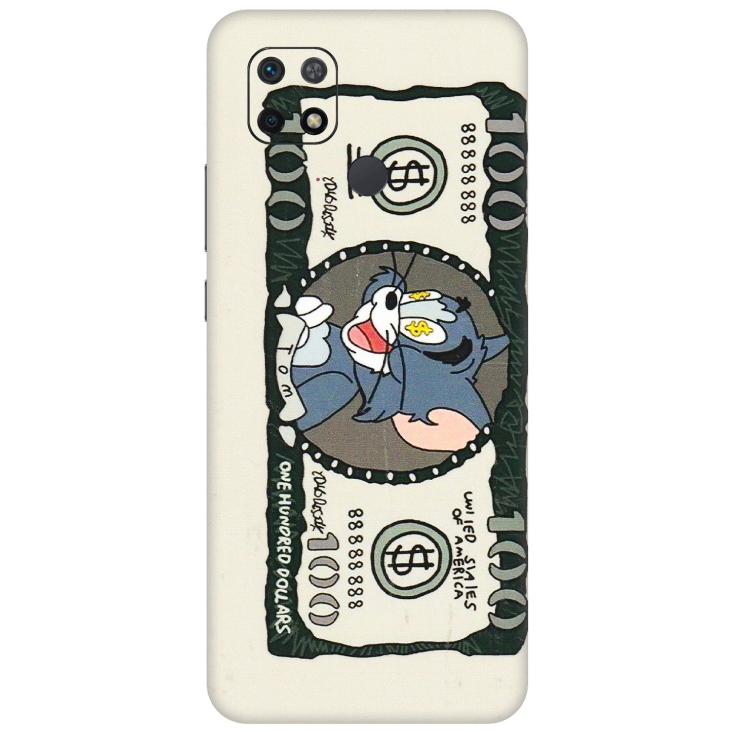 Xiaomi Redmi Phone Skins (All Models) - Tom Hundred Dollar - 3D Embossed Finish (L-324) Redmi 10