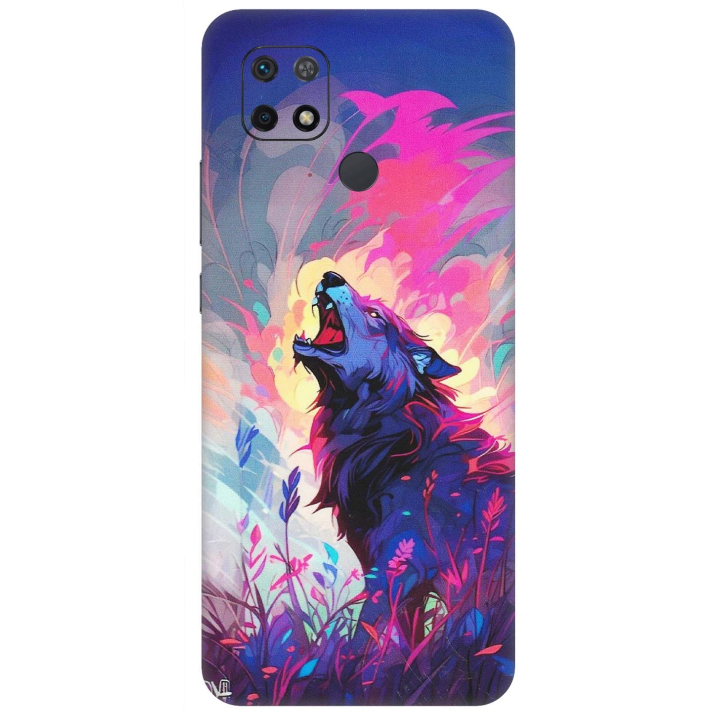 Xiaomi Redmi Phone Skins (All Models) - New Wild Wolf Abstract - Matte Finish (M-125) Redmi 10