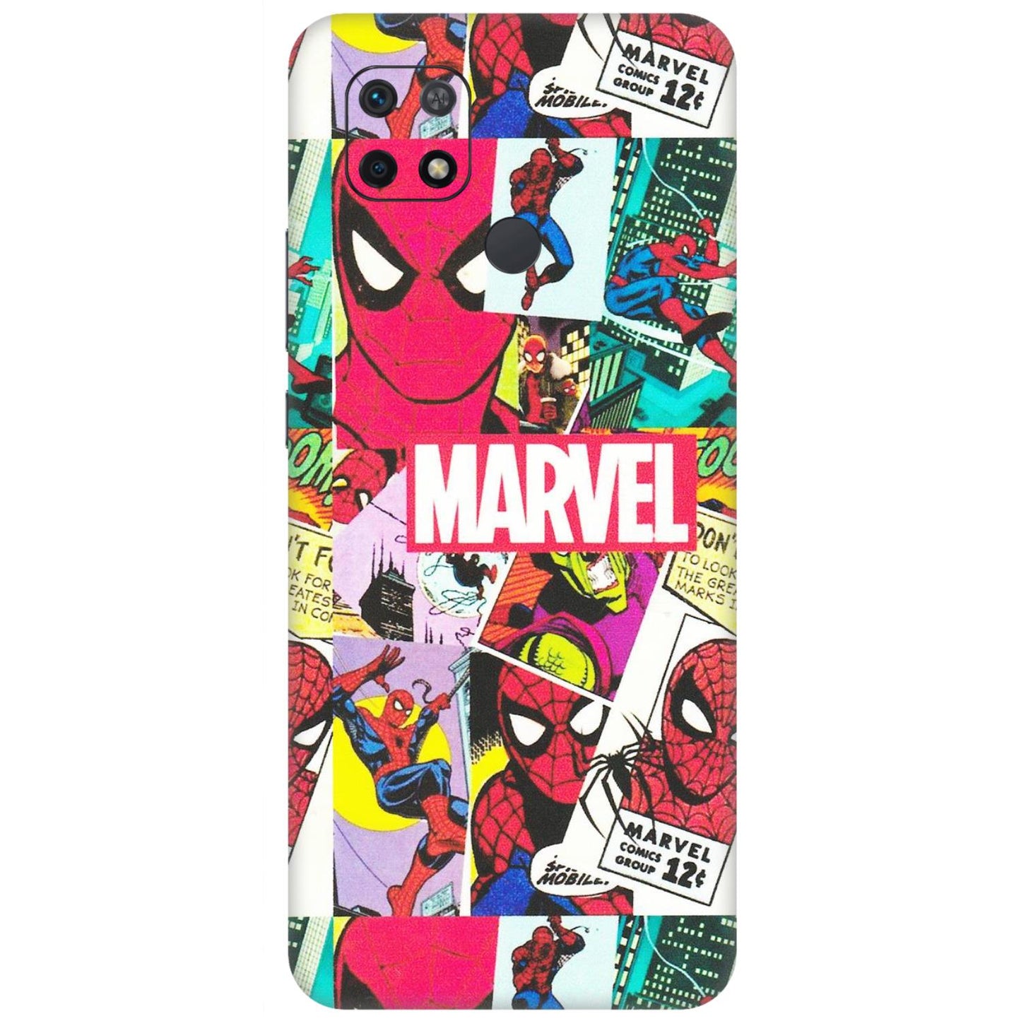 Xiaomi Redmi Phone Skins (All Models) - Marvel Comic Spiderman Grafitti - Matte Finish (M-72) Redmi 10