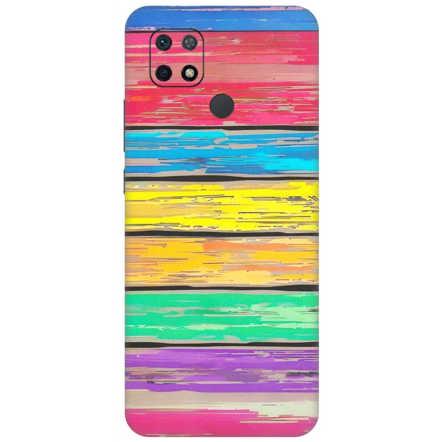 Xiaomi Redmi Phone Skins (All Models) - Multi Colour Wooden Wall - Matte Finish (M-96) Redmi 10