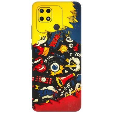 Xiaomi Redmi Phone Skins (All Models) - Pacific Doodle Art - 3D Embossed Finish (L-120) Redmi 10 Power