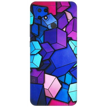Xiaomi Redmi Phone Skins (All Models) - Cube Doodle - 3D Embossed Finish (L-141) Redmi 10 Power