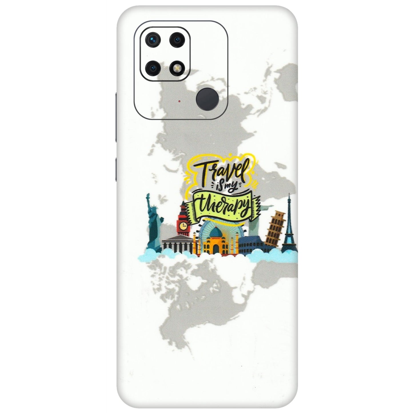 Xiaomi Redmi Phone Skins (All Models) - Travel Therapy - 3D Embossed Finish (L-199) Redmi 10 Power